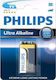 Philips Ultra Αλκαλική Μπαταρία 9V 1τμχ