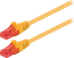 Goobay 95249 U/UTP Cat.6 Cablu Ethernet 0.25m Galben