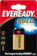 Eveready Gold Αλκαλική Μπαταρία 9V 1τμχ
