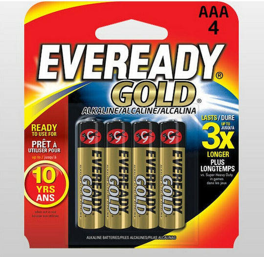 Eveready Gold Αλκαλικές Μπαταρίες AAA 1.5V 4τμχ