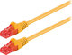 Goobay U/UTP Kat.6 Ethernet Netzwerkkabel 1m Gelb