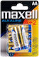 Maxell 6 Pack Alkaline Batteries AA 1.5V