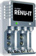 Viatek Renu-it Charger 4 Batteries Ni-MH Size AA/AAA/9V in Silver color