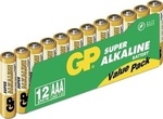 GP Batteries Super Αλκαλικές Μπαταρίες AAA 1.5V 12τμχ