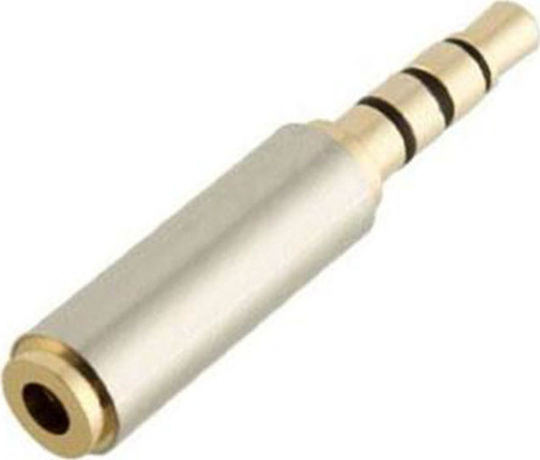 Μετατροπέας 3.5mm male σε 2.5mm female Χρυσό 1τμχ 0104030001