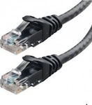 Powertech U/UTP Cat.5e Καλώδιο Δικτύου Ethernet 30m Μαύρο