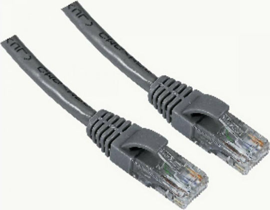 Aculine U/UTP Cat.5 (100Mbps) Καλώδιο Δικτύου Ethernet 3m Γκρι