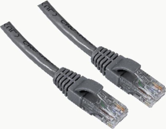 Aculine U/UTP Cat.5 (100Mbps) Καλώδιο Δικτύου Ethernet 15m Γκρι