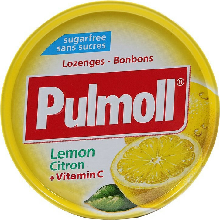 Pulmoll Lemon + Vitamin C Sugar Free Tablets 45gr