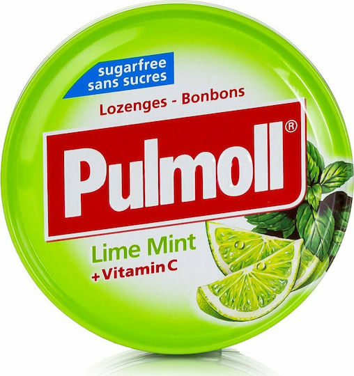Pulmoll Vitamin C Καραμέλες για Παιδιά Χωρίς Ζάχαρη & Γλουτένη Λεμόνι & Μέντα 45gr