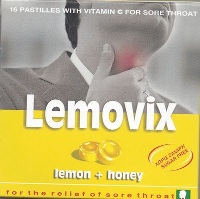 Lemovix Καραμέλες Lozenges Lemon 16pcs