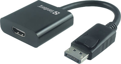 Sandberg Μετατροπέας DisplayPort male σε HDMI female (509-02)