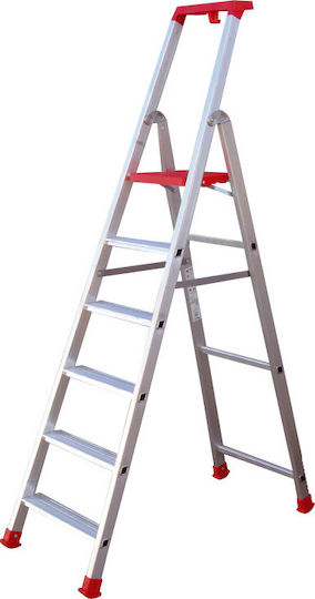 Profal Marea Leiter Aluminium mit 5+1 Stufen 196cm