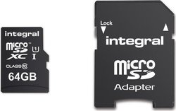 Integral Ultimapro microSDXC 64GB Class 10 U1 UHS-I with Adapter