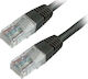 MediaRange U/UTP Cat.6 (Gigabit) Καλώδιο Δικτύου Ethernet 10m Μαύρο