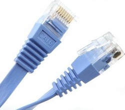 DeTech Flache U/UTP Kat.6 Ethernet-Netzwerkkabe...