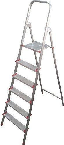 Viovas Leiter Aluminium und Eisen mit 6+1 Stufen 151cm