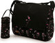 Beboulino Shoulder/Hand Diaper Bag Arabella Black 26x26cm.