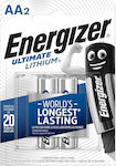 Energizer Ultimate Baterii de Litiu AA 1.5V de Unică Folosință High Performance 2 Bucăți