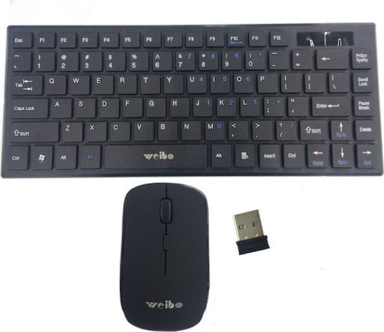 Weibo WB-8068 Wireless Keyboard & Mouse Set English UK