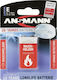 Ansmann Lithium Battery 9V For Smoke Detectors & Security Systems 1 Piece