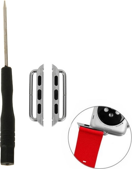 Strap Connectors for Apple Watch (42mm) Silver Argintiu (Apple Watch 42mm)