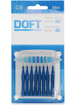 Doft Travel 0.6 Interdental Brushes 0.6mm Blue 8pcs