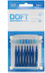 Doft Travel Periuțe Interdentare 0.6mm Albastru 8buc
