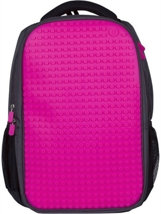 Pixelbags WY-A009-VC Schulranzen Rucksack Junior High-High School in Fuchsie Farbe