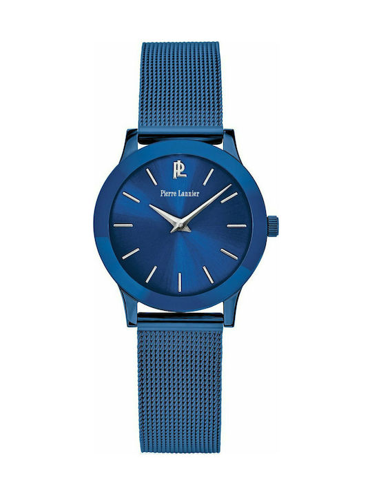 Pierre Lannier Uhr mit Blau Metallarmband 050J968