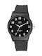 Q&Q Watch Battery with Black Rubber Strap VR35J022Y