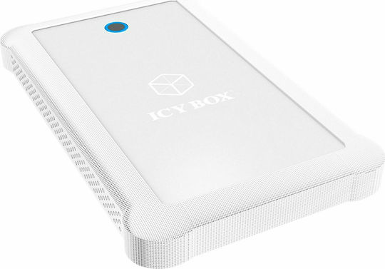 Icy Box Icy Box IB-233U3 Θήκη για Σκληρό Δίσκο 2.5" SATA III με σύνδεση USB 3.0 σε Λευκό χρώμα