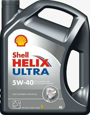 Shell Συνθετικό Λάδι Αυτοκινήτου Helix Ultra 5W-40 4lt