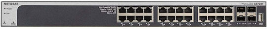 NetGear XS728T Managed L3 Switch with 24 Gigabit (1Gbps) Ethernet Ports and 4 SFP Ports