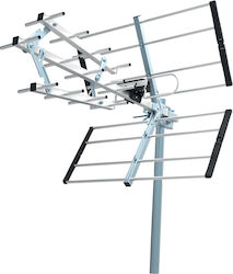 Telco UHF-366 Външен Телевизионна антена (не изисква захранване) в Черно цвят Свързване с коаксиален кабел