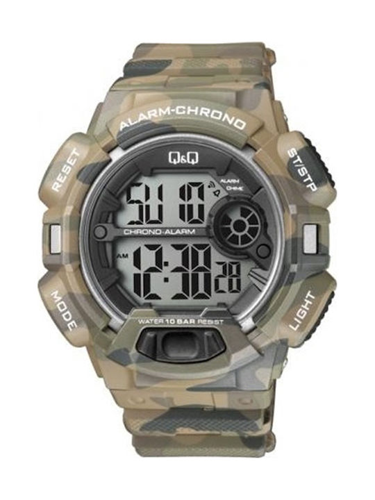 Q&Q Digital Watch Battery with Rubber Strap M13...