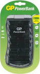 GP Batteries Universal Charger 4 Batteries Ni-MH Size AA/AAA/9V/D