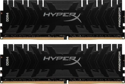 HyperX Predator 16GB DDR4 RAM με 2 Modules (2x8GB) και Ταχύτητα 3000 για Desktop