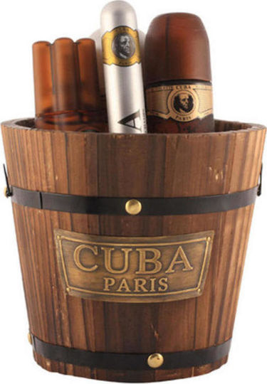 Cuba Gold Eau de Toilette 100ml & Gold Eau de Toilette Männer Duftset mit Eau de Toilette 4 Stück