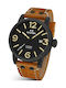 TW Steel Maverick Watch Automatic with Brown Leather Strap