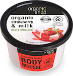 Organic Shop Strawberry & Milk Ενυδατική Mousse 250ml