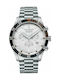 Claude Bernard Watch Chronograph Battery with Silver Metal Bracelet 102233NOMAO