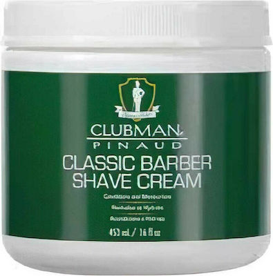 Clubman Classic Barber Κρέμα Ξυρίσματος με Αλόη για Ξηρές & Ευαίσθητες Επιδερμίδες 453ml