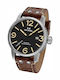 Maverick Ceas Barbati 48mm Baterie cu Curea din Piele Maro