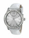 Kenneth Cole Γυναικείο Ρολόι 40mm Μπαταρίας με Λευκό Δερμάτινο Λουράκι