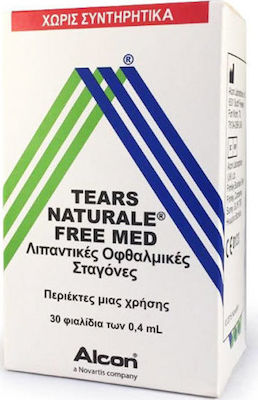 Alcon Tears Naturale Free Med Dry Eye Drops 30x0.0ml