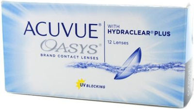 Acuvue Oasys with Hydraclear Plus 12 2 Woche Kontaktlinsen Silikon-Hydrogel mit UV-Schutz