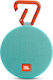 JBL Clip 2 JBLCLIP2TELAM Ηχείο Bluetooth 3W με Διάρκεια Μπαταρίας έως 8 ώρες Τιρκουάζ
