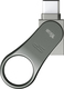 Silicon Power Mobile C80 16GB USB 3.1 Stick με σύνδεση USB-A & USB-C Ασημί