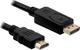 Roline Cable DisplayPort male - HDMI male 1m Black (11.04.5780)
